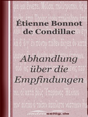 cover image of Abhandlung über die Empfindungen